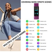 F71 Smart Armbånd / Fitness Tracker med blodtryksmåling - Lilla