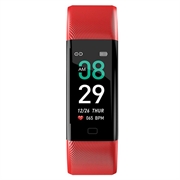 F71 Smart Armbånd / Fitness Tracker med blodtryksmåling - Rød