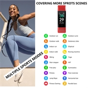 F71 Smart Armbånd / Fitness Tracker med blodtryksmåling - Rød