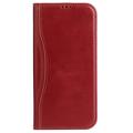 Fierre Shann iPhone 14 Pro Læderpung - Rød
