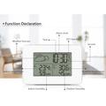 FJ3364 Digital vejrstation - Trådløs - Termoter - Klokke - Hygrometer - LCD skærm - Hvid