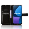 Fairphone 5 Pung Cover med Magnetisk Lukning - Sort