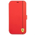 Ferrari On Track Carbon Stripe iPhone 13 Pro Max Pung Taske - Rød