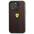 Ferrari On Track Perforated iPhone 14 Pro Max Cover - Rød / Sort