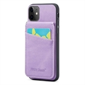 iPhone 11 Fierre Shann Dækket Hybrid Cover med Kortholder og Stand