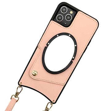 Fish Tail iPhone 14 Pro Dækket Cover med Spejl - Pink