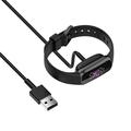 Fitbit Charge 5/Charge 6/Luxe/Luxe Special Edition USB-opladerkabel - 1m - Sort
