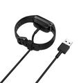 Fitbit Charge 5/Charge 6/Luxe/Luxe Special Edition USB-opladerkabel - 1m - Sort