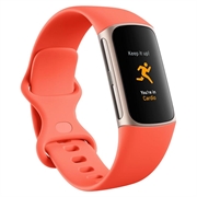 Fitbit Charge 6 Fitness Tracker - Koral / Champagne Guld