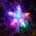 RGB-LED-lampe i form af en femtakket stjerne - fjernbetjening, USB-strømforsyning - 18cm