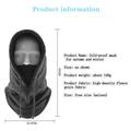 Fleece Balaclava / Balaclava til vinter og skiløb - Sort