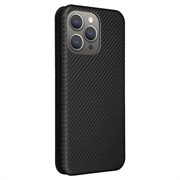 iPhone 15 Pro Flip Cover - Karbonfiber