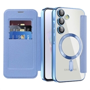 Samsung Galaxy A35 Flip cover med kortholder - MagSafe-kompatibel - Blå