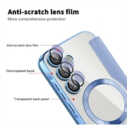 Samsung Galaxy A35 Flip cover med kortholder - MagSafe-kompatibel - Blå