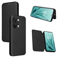 OnePlus Ace 2V Flip Cover - Karbonfiber - Sort