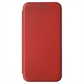 OnePlus Ace 2V/Nord 3 Flip Cover - Karbonfiber - Brun