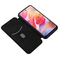 Xiaomi Redmi Note 10 5G Flip Cover - Karbonfiber