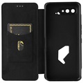 Asus ROG Phone 5 Flip Cover - Karbonfiber - Sort