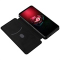 Asus ROG Phone 5 Flip Cover - Karbonfiber - Sort