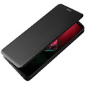 Asus ROG Phone 5 Flip Cover - Karbonfiber - Sort