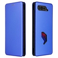 Asus ROG Phone 5 Flip Cover - Karbonfiber - Blå