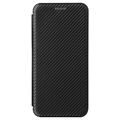 Asus Zenfone 9 Flip Cover - Karbonfiber - Sort