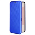 Google Pixel 6 Flip Cover - Karbonfiber - Blå