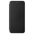 Motorola Moto E20 Flip Cover - Karbonfiber - Sort