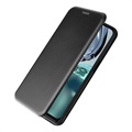 Motorola Moto G62 5G Flip Cover - Karbonfiber - Sort