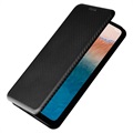 Nokia C21 Plus Flip Cover - Karbonfiber - Sort