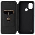 Nokia C21 Plus Flip Cover - Karbonfiber