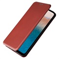 Nokia C21 Plus Flip Cover - Karbonfiber - Brun