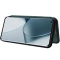 OnePlus 10 Pro Flip Cover - Karbonfiber - Grøn