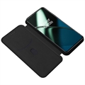 OnePlus 11 Flip Cover - Karbonfiber - Sort
