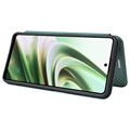 OnePlus Nord CE 3 Lite/N30 Flip Cover - Karbonfiber - Grøn