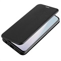 OnePlus Nord N10 5G Flip Cover - Karbonfiber - Sort