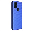 OnePlus Nord N10 5G Flip Cover - Karbonfiber