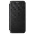 OnePlus Nord N100 Flip Cover - Karbonfiber - Sort