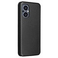 OnePlus Nord N20 5G Flip Cover - Karbonfiber - Sort