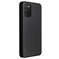 Samsung Galaxy A02s Flip Cover - Karbonfiber