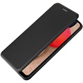 Samsung Galaxy A02s Flip Cover - Karbonfiber
