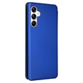 Samsung Galaxy A14 Flip Cover - Karbonfiber