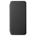 Samsung Galaxy A23 Flip Cover - Karbonfiber - Sort