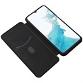 Samsung Galaxy A23 Flip Cover - Karbonfiber - Sort