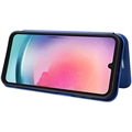 Samsung Galaxy A24 4G Flip Cover - Karbonfiber