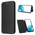 Samsung Galaxy A34 5G Flip Cover - Karbonfiber - Sort