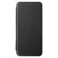 Samsung Galaxy M33 Flip Cover - Karbonfiber - Sort
