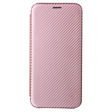 Samsung Galaxy S22+ 5G Flip Cover - Karbonfiber - Rødguld