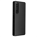 Sony Xperia 1 III Flip Cover - Karbonfiber