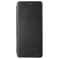 Sony Xperia 1 V Flip Cover - Karbonfiber
